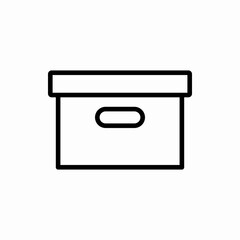 Outline box icon.Box vector illustration. Symbol for web and mobile