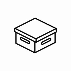 Outline box icon.Box vector illustration. Symbol for web and mobile