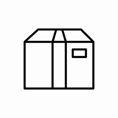 Outline box icon.Box vector illustration. Symbol for web and mobile