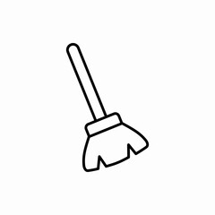 Outline broom icon.Broom vector illustration. Symbol for web and mobile