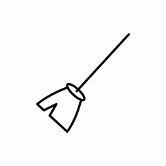 Outline broom icon.Broom vector illustration. Symbol for web and mobile
