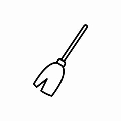 Outline broom icon.Broom vector illustration. Symbol for web and mobile