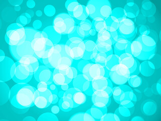 Vector illustration. Abstract blue bokeh background.