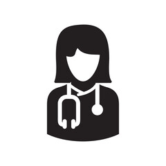 doctor icon logo illustration template