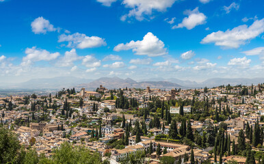 Fototapeta na wymiar Panoramic view of Granada