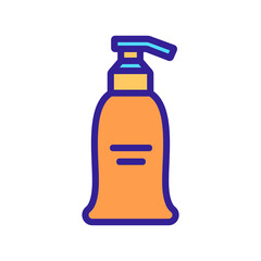 foamy serum bottle icon vector. foamy serum bottle sign. isolated color symbol illustration