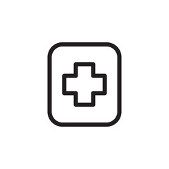 Fototapeta premium first aid icon symbol logo illustration