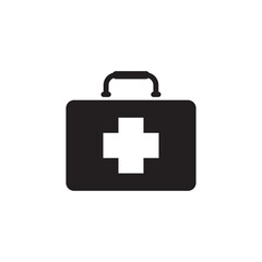 first aid box icon logo illustration template