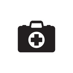 first aid box icon logo illustration template