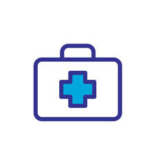 first aid box icon logo illustration template