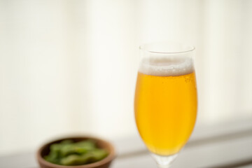 枝豆とビール