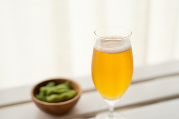 枝豆とビール