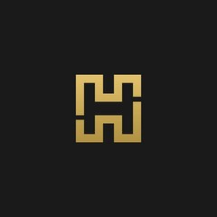 Fototapeta premium Letter H logo icon design template elements - vector sign