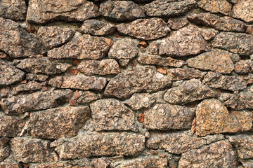 A close up of a rock wall
