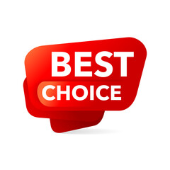 Best Choice information shopping tag - isolated vector marketing promo element