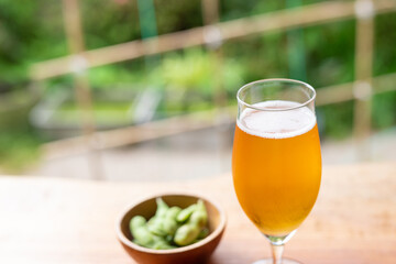 枝豆とビール