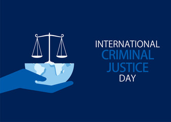 international criminal justice day poster