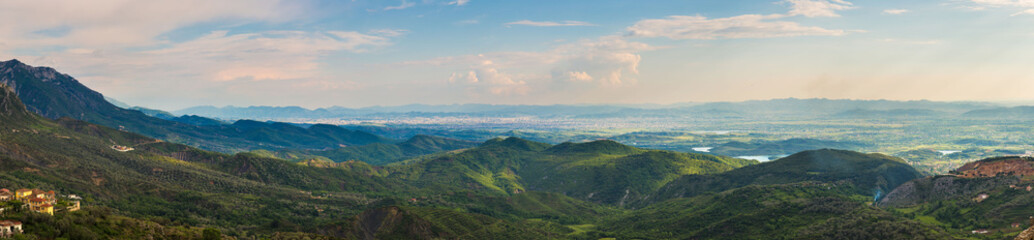 Naklejka premium View from Kruja castle, Albania