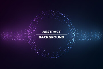 Abstract circular geometric background. Abstract circular star lights. Template for brochure cover, banner or web design. Vector illustration. EPS 10.