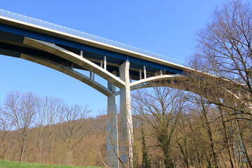 Highway Bridge over the Lockwitztal valley near Dresden, Germany, Europe