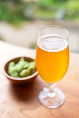 枝豆とビール
