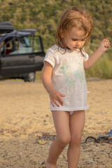 child on the beach