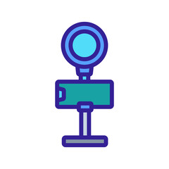 light equipment for selfie icon vector. light equipment for selfie sign. isolated color symbol illustration