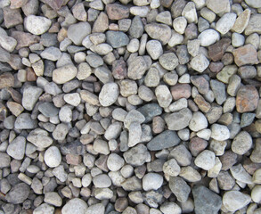 Gray and white gravel background.