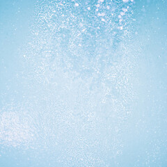 Falling water drops texture. Summer rain or swimming pool water background