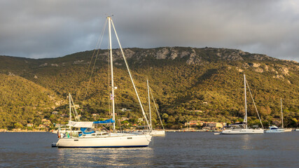 Fototapeta premium Summer landscape in Corsica in France