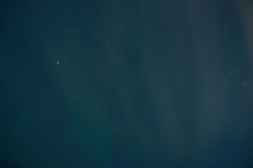 Fototapeta na wymiar aurora borealis on night sky