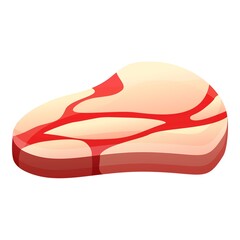 White meat icon. Cartoon of white meat vector icon for web design isolated on white background