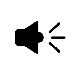 Volume web symbol icon. Graphic elements for your design. Volume Speaker icon vector. Audio speaker symbol vector Sound icon and bar scale sign.