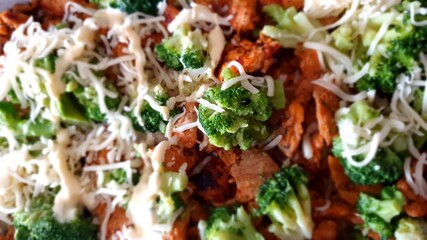 Gyros gratin with broccoli