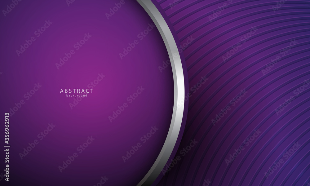 Wall mural realistic abstract background with silver and violet color