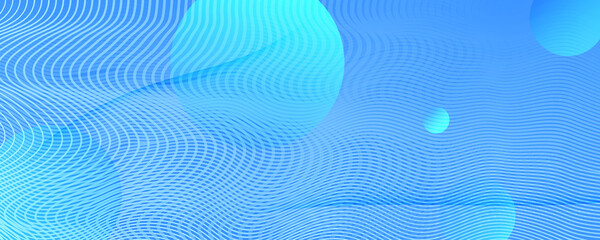 Blue Gradient Background. Abstract Flow Line 
