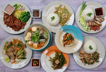 Thai Food Mixed Dishes 