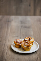 Homemade Cinnamon Roll with Frosting
