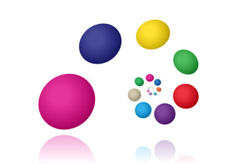 イラスト　立体　球体