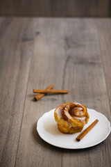 Homemade Cinnamon Roll with Frosting