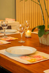 table setting for a dinner