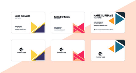Simple vector business card design