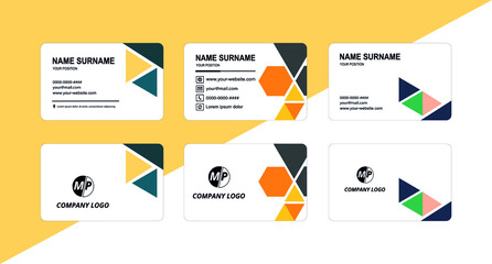 Simple vector business card design