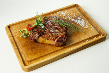 Pork steak with vegetables