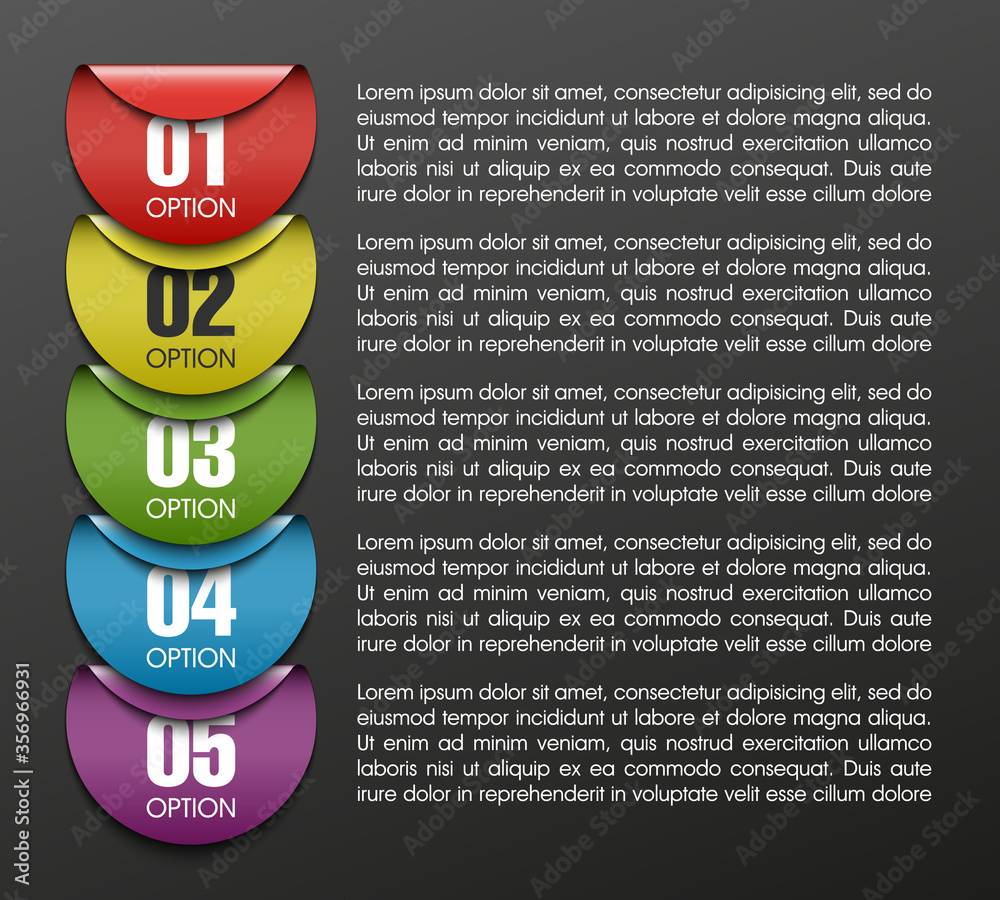 Poster infographic design elements for your business vector illustration.