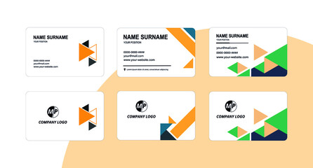 Simple vector business card design