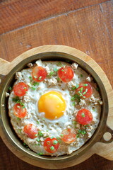 Pan Fried Egg with Toppings