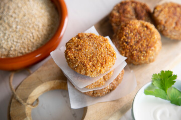 Quinoa healthy snacks with cheese