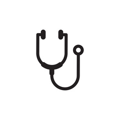 stethoscope icon logo illustration template