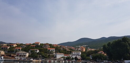 Fototapeta na wymiar view of the city of Klenovica croatia